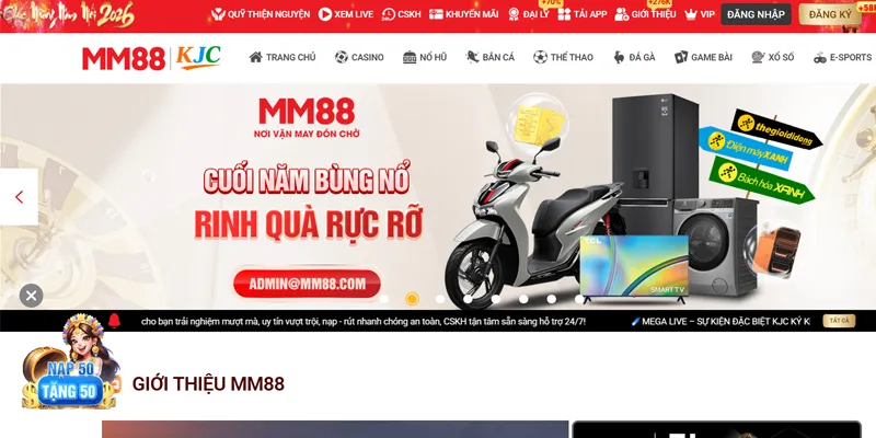MM88 🌟 Cá Cược Cùng MM88.COM ✔️ Đăng Ký Thưởng +88K 23 Giới thiệu chung về nhà cái uy tín MM88